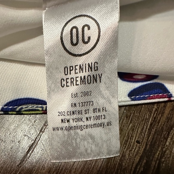 RARE FIND! Opening Ceremony Fruit Face Sleeveless Top in White. Size L - Picture 8 of 13